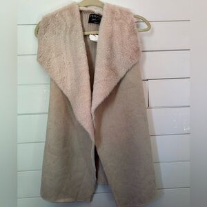 Twelfth Love Tan Faux Fur Vest